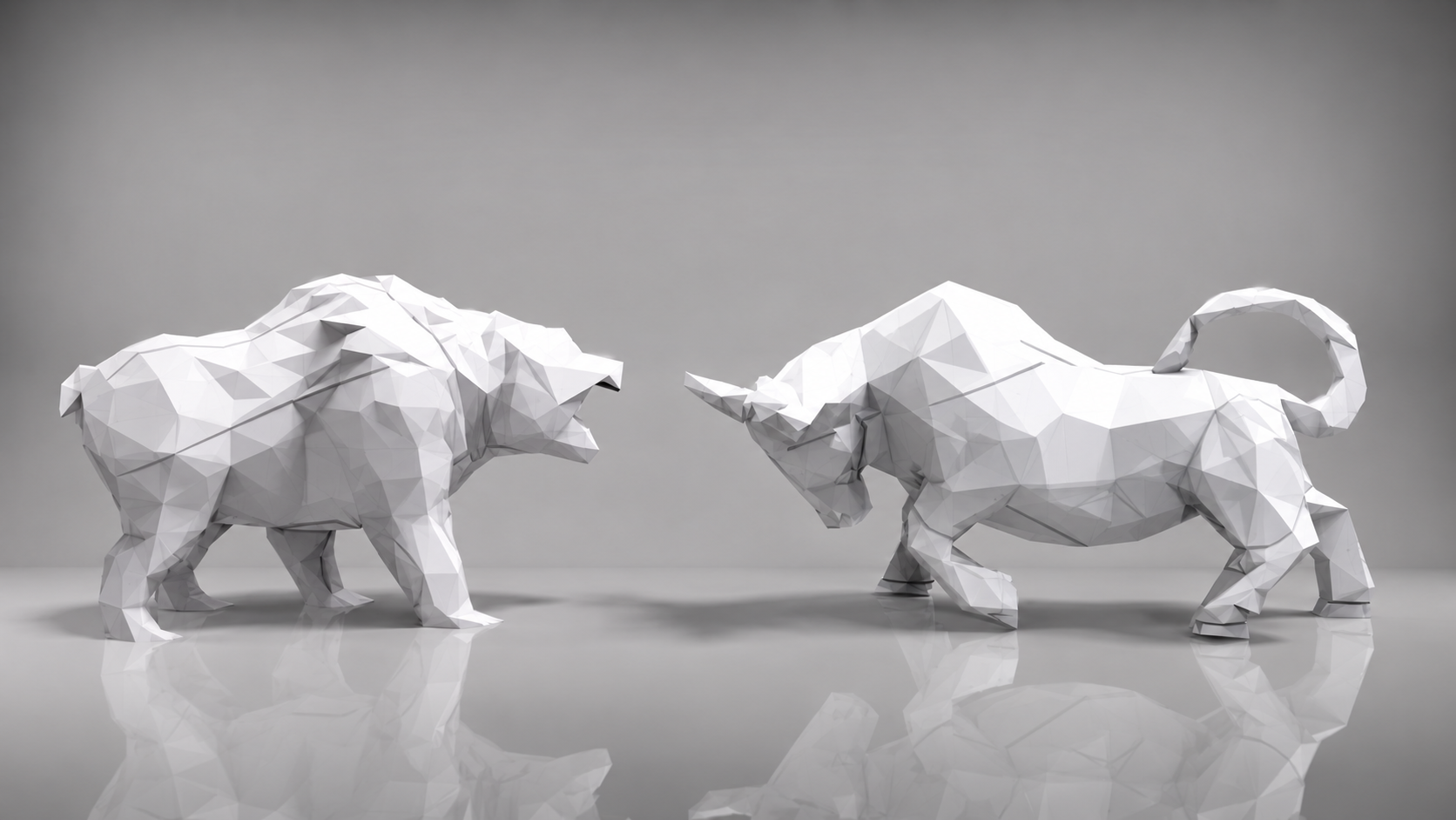 Close-up of the bear’s angular white sculptural form